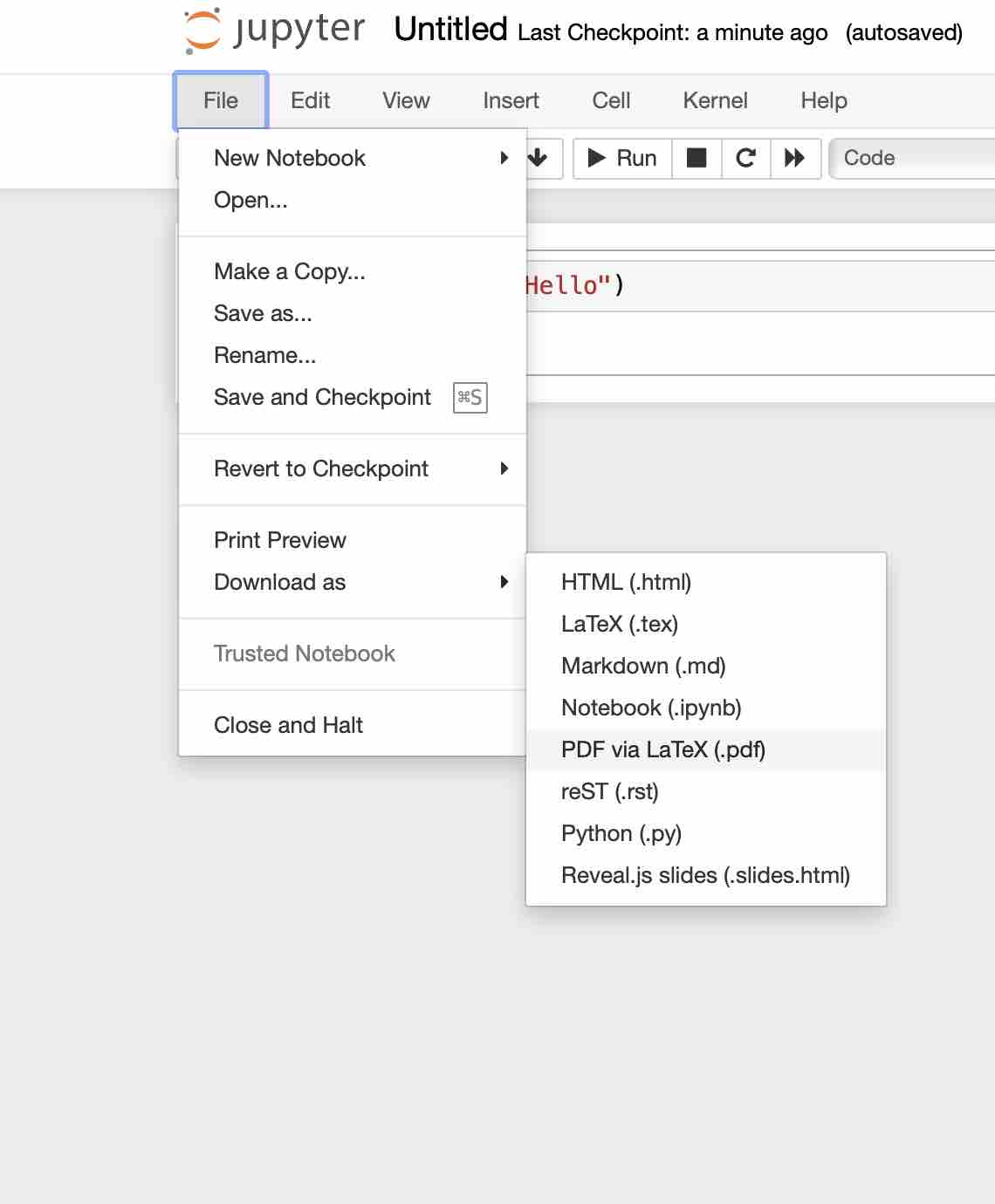 How to Save Jupyter Notebook as PDF